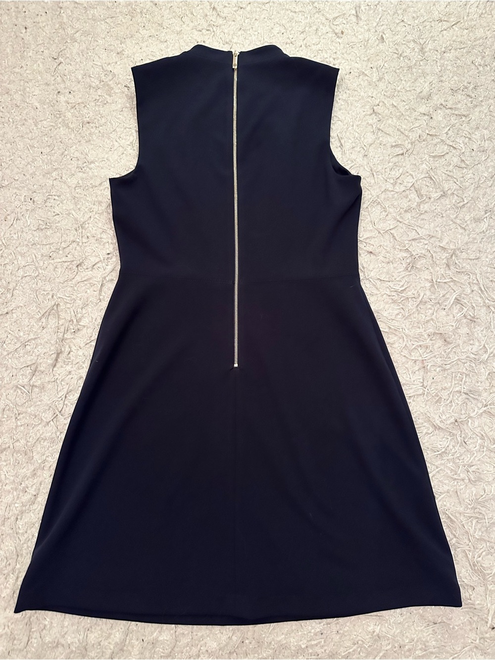 Tommy Hilfiger Navy Sleeveless Dress with Gold Buttons - Picture 4 of 8